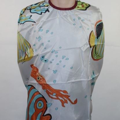 Picture of Пеньюар ("ДЕТСКИЙ", белый, с рыбками)