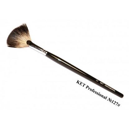 Изображение Кисть "KET PROFESSIONAL" (№127N, Nylon, веерная)