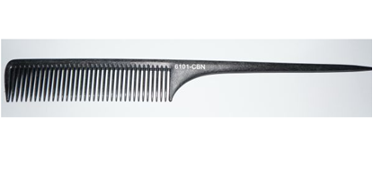 Изображение Расческа Profi line (CO-6101-CBN, Carbon, с пластмассовым широким хвостом)