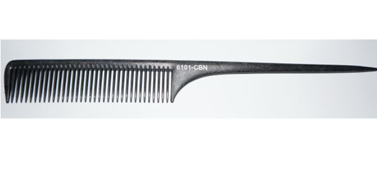 Изображение Расческа Profi line (CO-6101-CBN, Carbon, с пластмассовым широким хвостом)