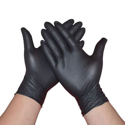 Изображение Перчатки Nitrile, черные, 100 шт.